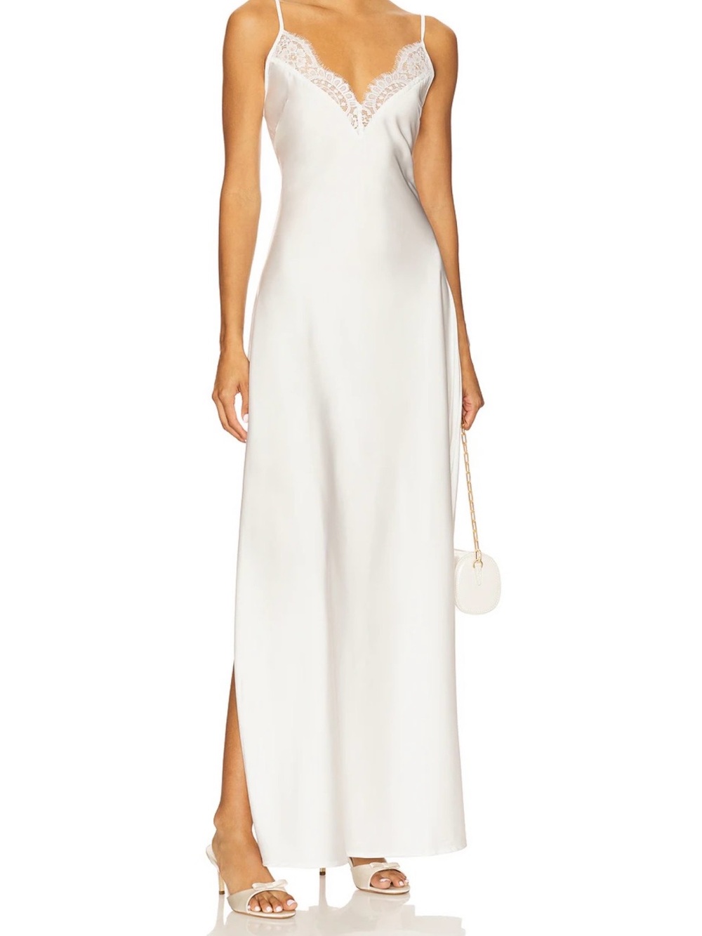 Homebodii Sian Long Slip in White